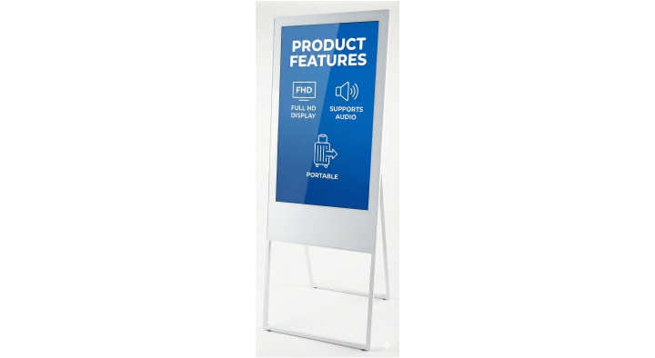 Easel type digital standee model 2