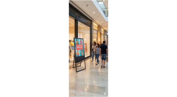 Easel type digital standee model 3